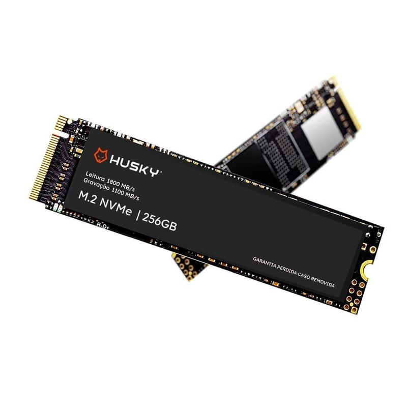 SSD PCIe Husky ThunderBoost, 256GB, M.2 NVMe, Leitura 1800MB/s